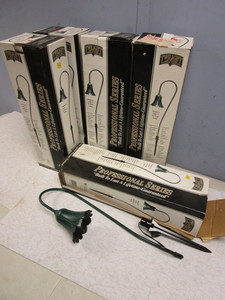 lot 428 image: TWILIGHT LOW VOLTAGE TULIP OUTDOOR LIGHTING LAMPS