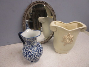 lot 430 image: PITCHER, VASE, MIRROR