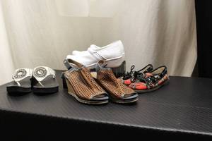 Ladies size 6.5 shoes 4 pair...