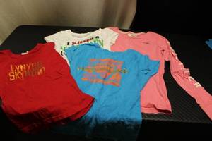JRs size S, 4 shirts...