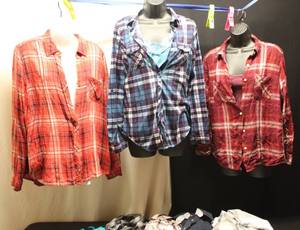 Ladies LXL 5 flannels, Hoody, Tank...