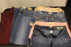 Jrs size 3, 2 jeans, 1 skirt, 3 sho...