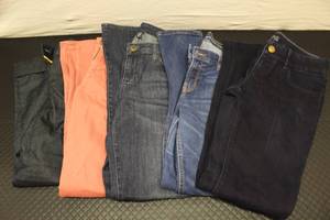 Size 2, 4 jeans, 1 dress pants...
