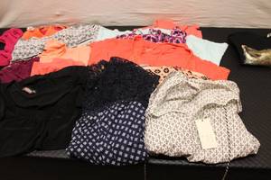size L, 15 tops...