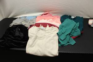 size L, 15 tops...