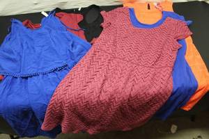 size M, six dresses...