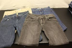 waist size 26, 4 pair jeans...