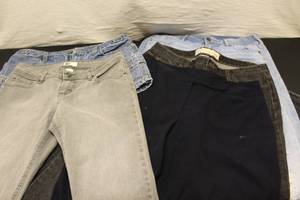 size 9, shorts and grey jeans, the ...