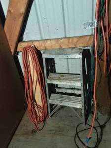 Step Ladder & 100 Ft. Extension Cord