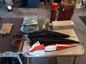 Umbrellas, Rain Suit, Lunchbox With Thermos