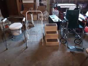 Wheelchair, Portable Toilet, Cart, Steps