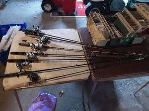 Tackle Box & Fishing Poles