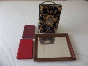 lot 26 image: 2-Hymnals, Photo Album And Mirror
