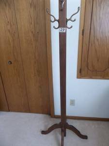lot 28 image: Wooden Hall Tree