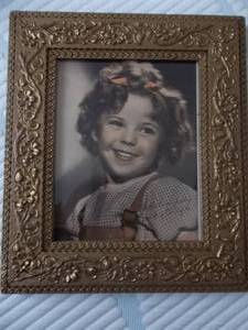 lot 37 image: Classic Shirley Temple Framed Picture 15x13