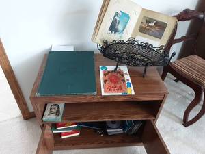 lot 141 image: Swivel Top Media Cabinet  Contents