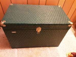 lot 166 image: Green Trunk With Contents