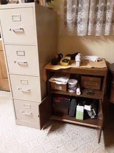 lot 179 image: 4-Drawer File, Cabinet  Contents Mostly Tools & Hardware