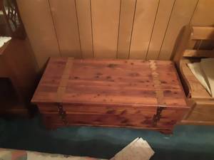 lot 189 image: Cedar Chest & Contents