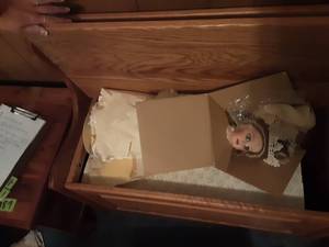 lot 190 image: Storage Bench With Doll