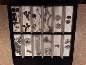 lot 110 image: Lot Of Silver Tone Jewelry
