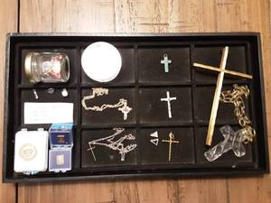 lot 112 image: Crosses, Pins & Loose Stones