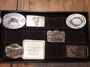 lot 126 image: 6-Belt Buckles