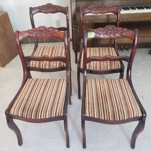 lot 187 image: 4-Duncan Phyffe Chairs (2-Pictured 4-Total)