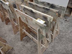 lot 121 image: (4) Saw Horses...