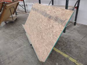 lot 129 image: Steel Cart, 32x26 with Sheet Rack B...