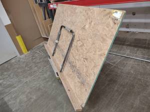lot 133 image: Steel Cart, 32x26 with Sheet Rack B...