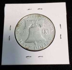 lot 02 image: 1959 PROOF FRANKLIN HALF DOLLAR