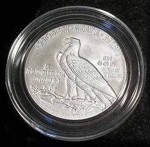lot 14 image: 12 TROY OZ. .999 FINE SILVER INCUSE INDIAN DESIGN IN AIRTITE