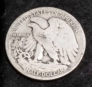 lot 25 image: 1923-S WALKING LIBERTY HALF DOLLAR