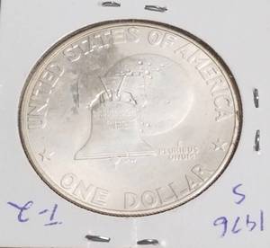 lot 36 image: 1976-S 40% SILVER EISENHOWER DOLLAR