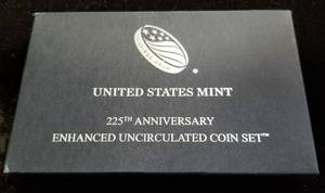 lot 15-A image: 2017-S US MINT 225th ANNIVERSARY ENHANCED COIN SET