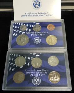 lot 17-A image: 2000 US PROOF SET IN ORIGINAL PACKAGING