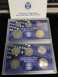 lot 24-A image: 2001 US PROOF SET IN ORIGINAL PACKAGING