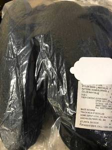 Down Slippers Navy, 69008-L-NAVY, NEW
