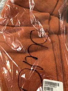 Washable Wool Barley King Woven Blanket, KO59-K-PUMPKIN, NEW