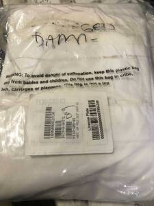 White Solid Supima Cotton Percale Queen Duvet Cover, DQ39-Q-WHITE, NEW