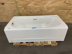 lot 19 image: AMERICAN STANDARD Princeton 60 in. Right Hand Drain Rectangular Above Floor Apron Front Bathtub in White