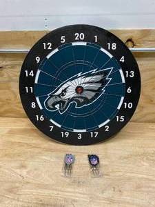 lot 47 image: NFL Philadelphia Eagles Dartboard Cabinet Gift Set