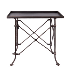 lot 50 image: 3R STUDIOS 20 in. Bronze Metal Rectangle Table
