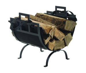 lot 80 image: PLEASANT HEARTH 1.4 ft. Decorative Firewood Rack with Removable Canvas Tote