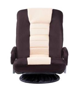 lot 81 image: BOYEL LIVING BrownBeige Swivel Video Rocker Gaming Chair Adjustable 7-Position Floor Chair Folding Sofa Lounger