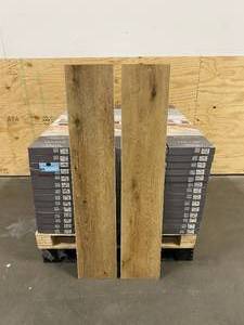 lot 6 image: 1st QUALITY CLICK-LOCK SPC Lot of 56 Cases of- Heirloom Collection Luxury Vinyl Plank Flooring in Cree (6 pcs. 9x48 per case) Retails for $3.29 per square foot