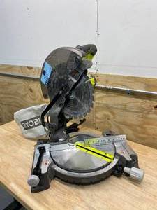 lot 111 image: RYOBI 10 in. Compound Miter Saw with LED