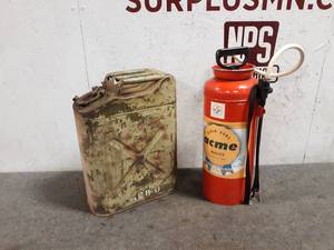 lot 27 image: Metal fuel Can and Metal Sprayer
