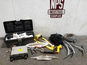 lot 30 image: Mixed Lot - Plymouth Emblem, Cargo Net, Shelf Brackets, Tool Box and More